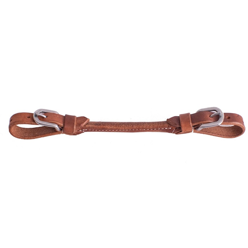 #EE-5094: Showman  Harness leather adjustable rolled center curb strap