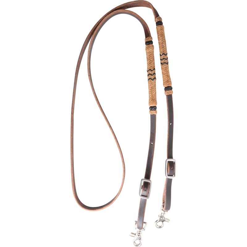 MARTIN 1/2″ HARNESS ROPING REIN WITH RAWHIDE KNOTS