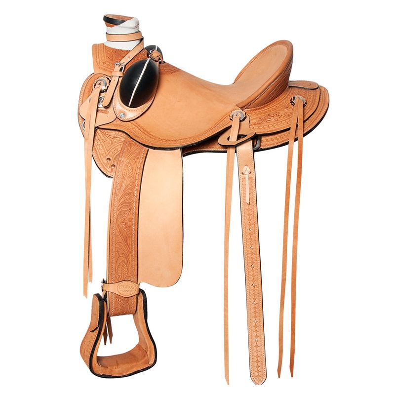 Western Horse Wade Saddle American Leather Ranch Roping Tan