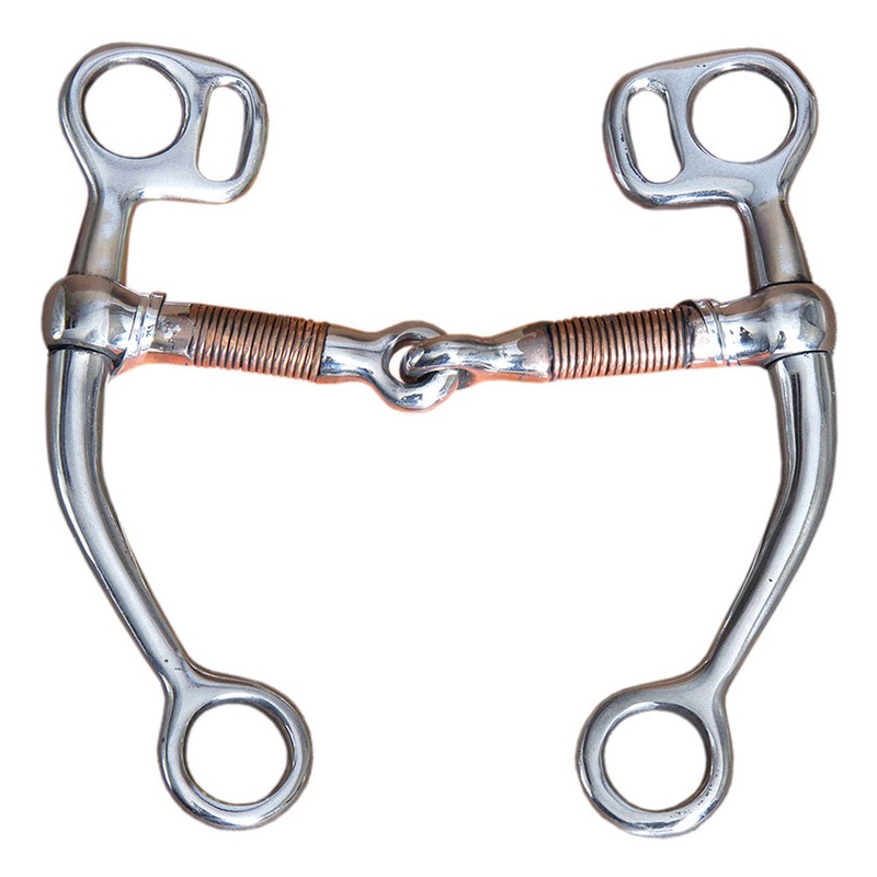 5″ Hilason Western Horse Steel Mouth Bit W/ Copper Roller