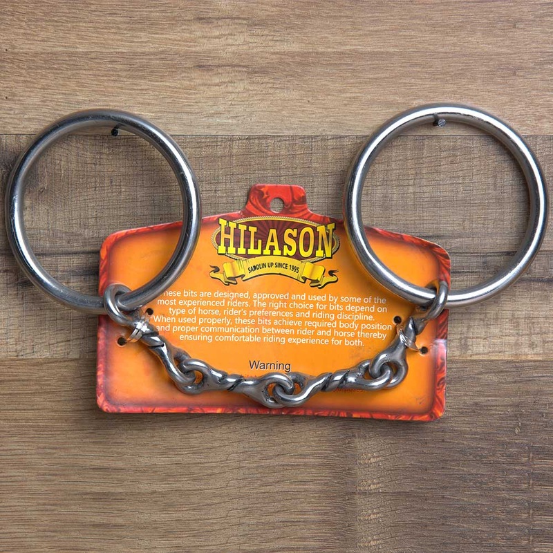 5″ Hilason Western Stainless Steel Horse Mouth Ring Snaffle Bit