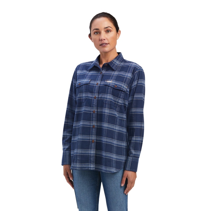 Ariat Ladies Rebar Flannel DuraStretch Work Shirt
