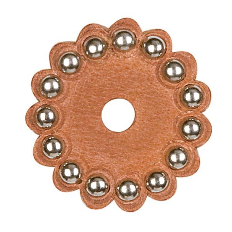 Replacement Leather Rosettes, Russet Harness