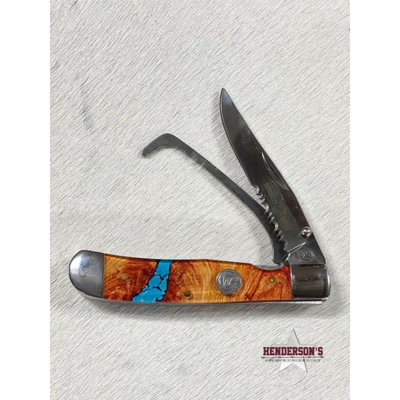 Whiskey Bent Knife ~ Hoof Pick ~ Turquoise River