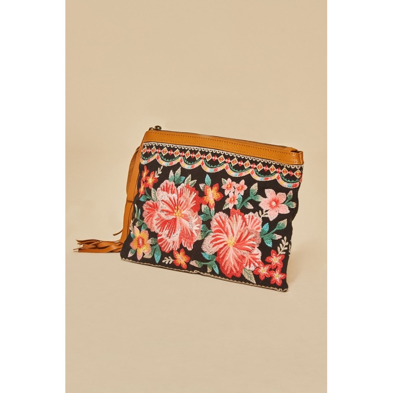 Embroidered Clutch