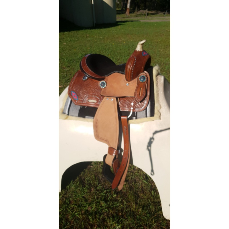 10″ Double T  Youth/Pony saddle set.