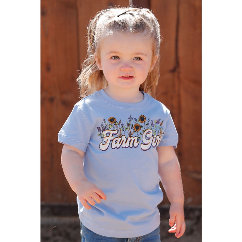 CTK6851036 Cruel Girl Toddler Short Sleeve Farm Girl Tee – Lilac
