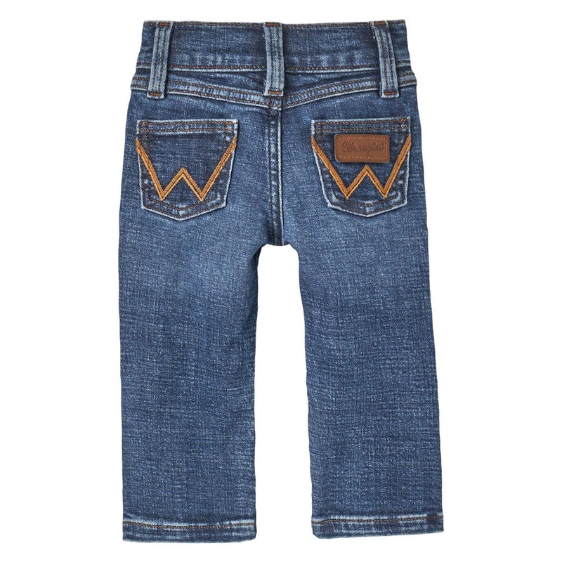 112344611 Wrangler Baby & Toddler Boy Bootcut Jean – Soft Chambray