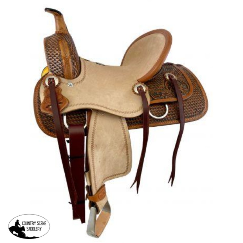 12″ Double T  seat roping style.