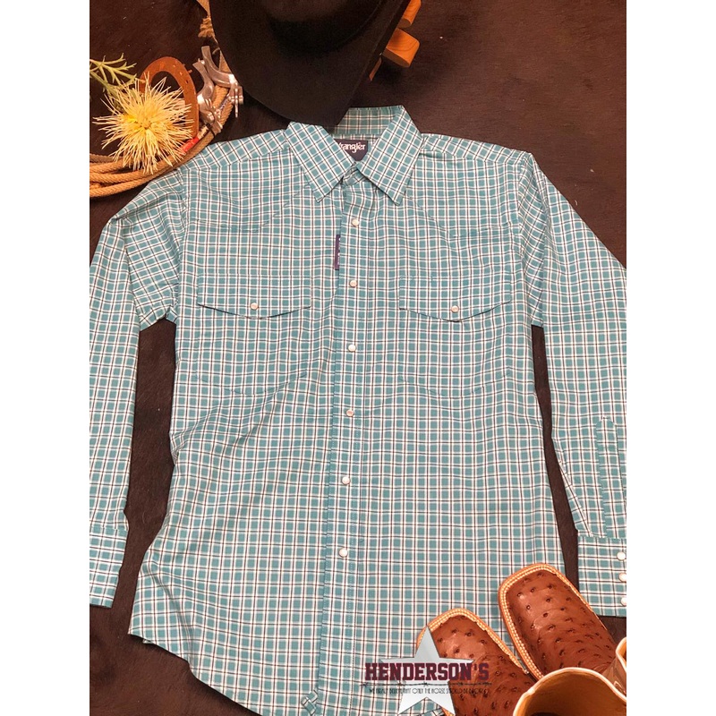 Men’s Wrangler Blue Plaid