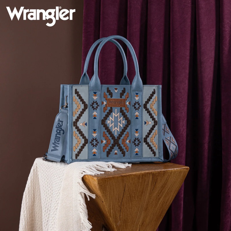 Wrangler Southwest Embroidered Tote ~ Jean