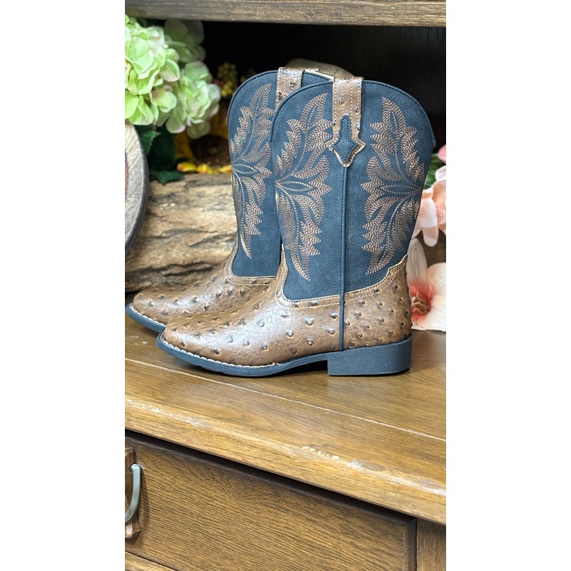 Bumps Faux Ostrich Boots by Roper