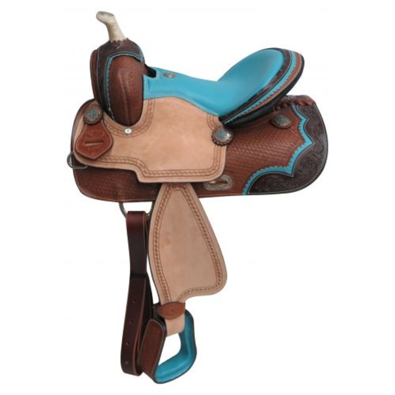 13″ Double T Pony/Youth Barrel Style Saddle-FREE SHIPPING