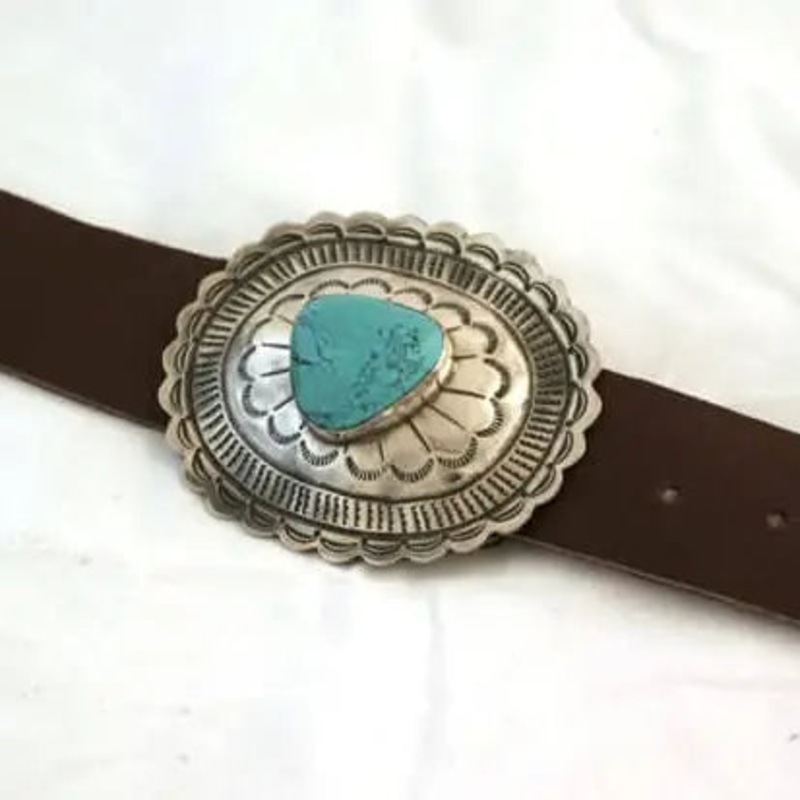 Oval Buckle W/ Turquoise