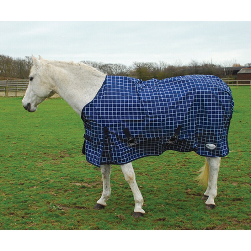 Rhinegold Atlanta Fleece Lined Outdoor 0G Turnout Horse Rug 600D Lightweight