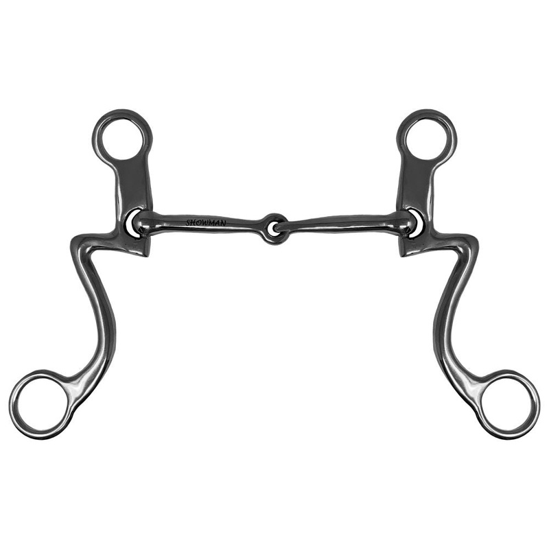 Showman Western Seven Shank Smooth Snaffle Bit