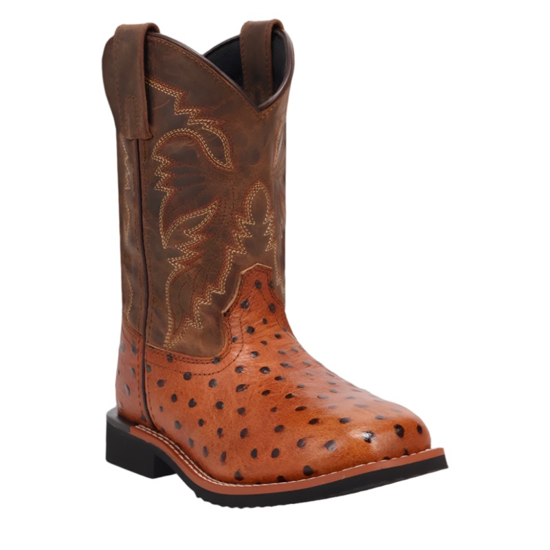 DPC5008 Dan Post Jet Leather Youth Cowboy Boot – Tan Cognac
