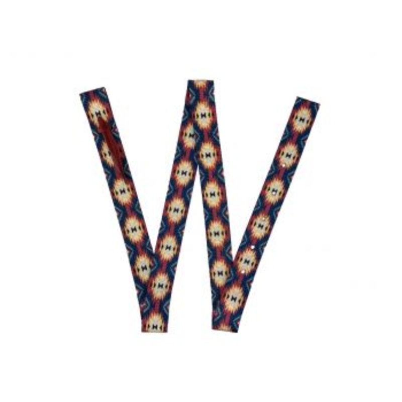 #NTS-05: Showman Navy Nylon Tie Strap with Navajo design