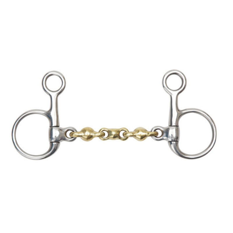 Shires Hanging Cheek Waterford with Brass Alloy Mouth