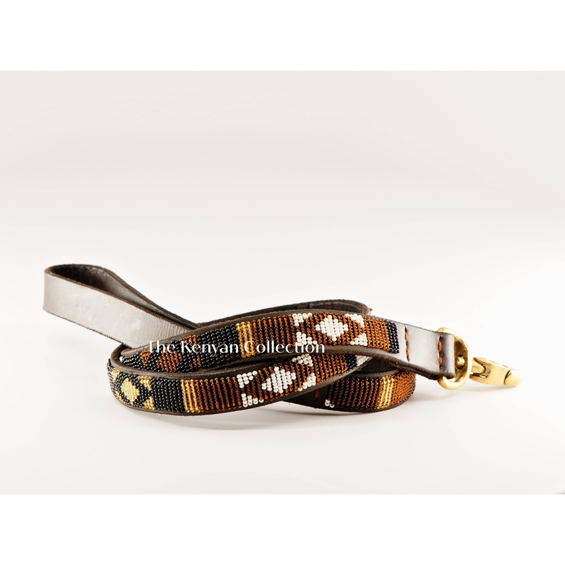 “Earth” Beaded Dog Lead