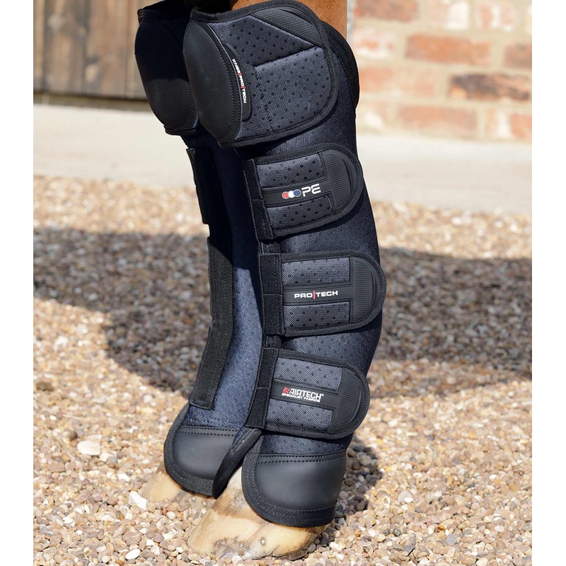 HINDS ONLY – Airtechnology Knee Pro-Tech Horse Travel Boots Navy