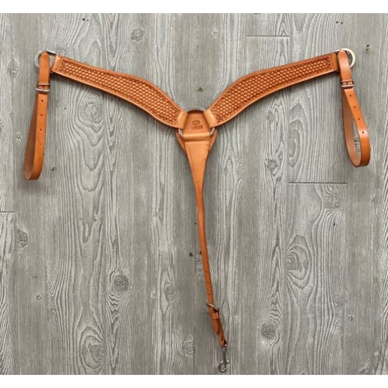 Breast strap, basket, embossed