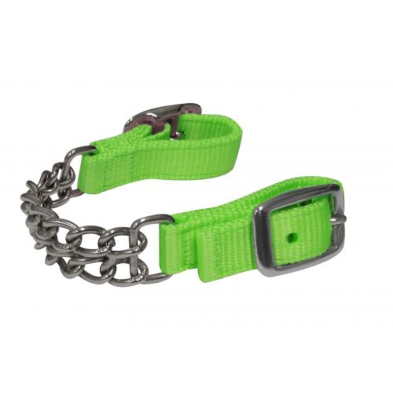 #176034: Showman Fully adjustable end double chain nylon curb chain