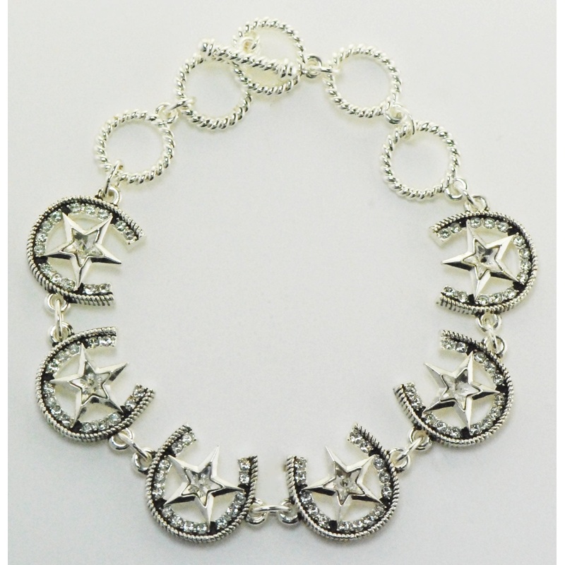Western Edge Jewelry Star & Horseshoe Bracelet