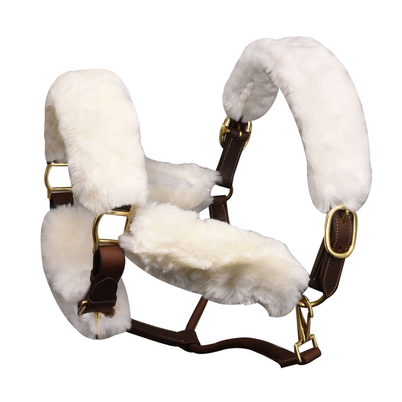 Europa Sheepskin 6-Piece Halter Set – White