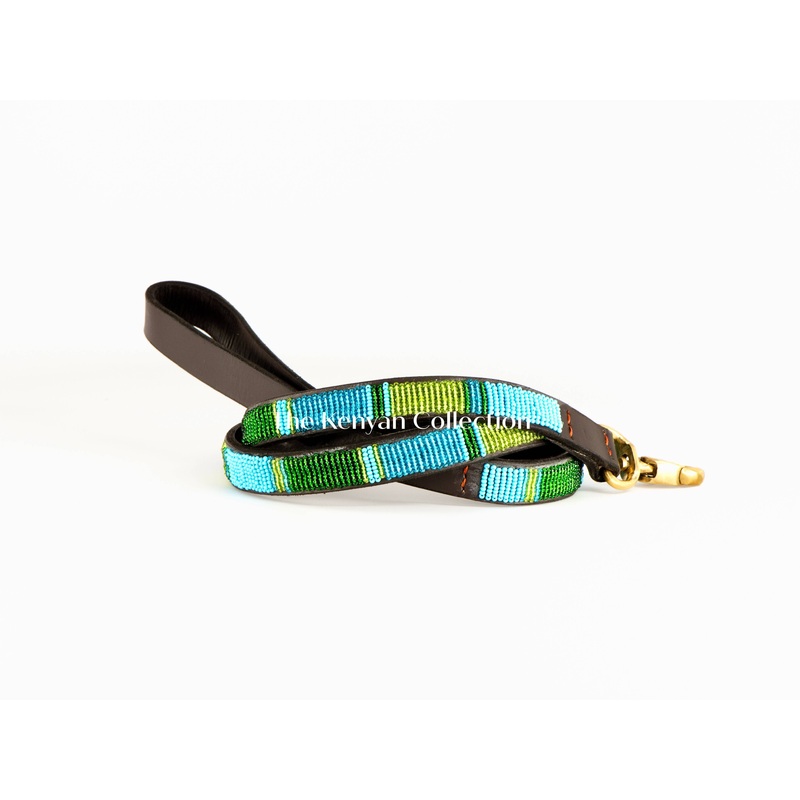 “Lagoon” Beaded Dog Lead