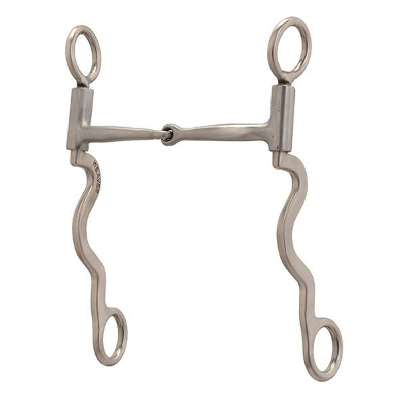 Pro Series Long 8-1/4″ Cheek Horse Bit, Brushed Stainless