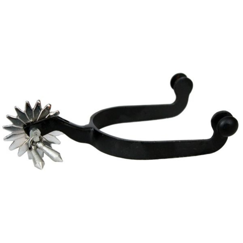 #21150: Showman men’s sizeblued steeljingle bob spurs