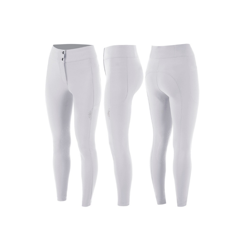 Ladies Nuvelin High Rise Breeches – White (LAST ONE – IT42 – UK10 – FR36)