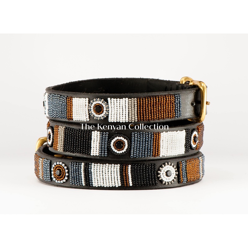 “Oryx” Beaded Dog Collar