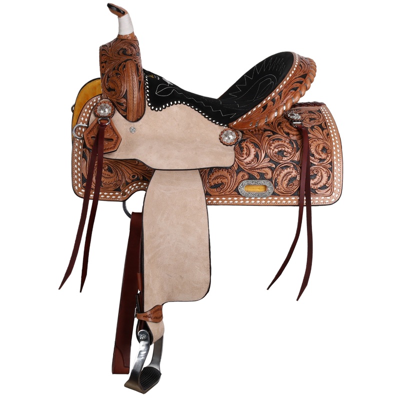 15″ Barrel Saddle- CLASSIC STITCH- FREE SHIPPING