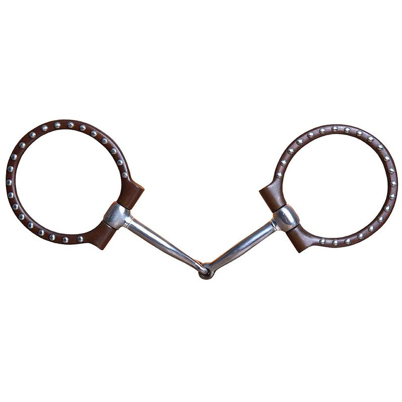 5″ Hilason Western Antique Offset Dee Ring Horse Mouth Bit 3″ Ring
