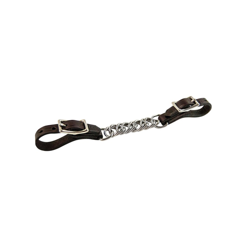 Curb Chain with Leather Ends