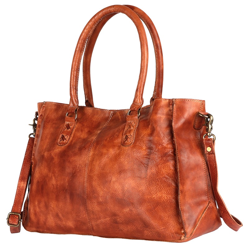 Never Mind Nmbgm125B Tote Vintage Handmade Genuine Cowhide Leather Women Bag WesternHandbagPurse