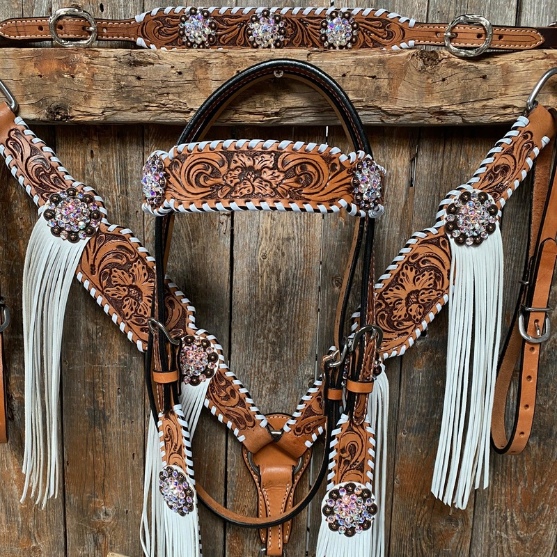 Whipstitch AB Browband/One Ear Tack Set with Wither Strap  #BBBC458