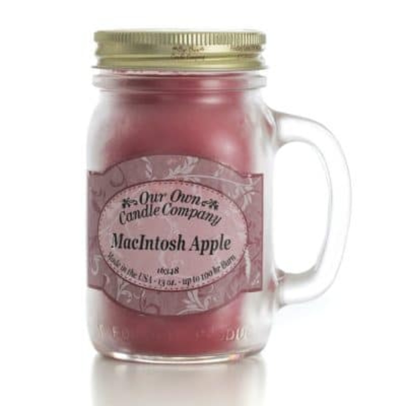 13oz. Mason Jar Candle- Macintosh Apple