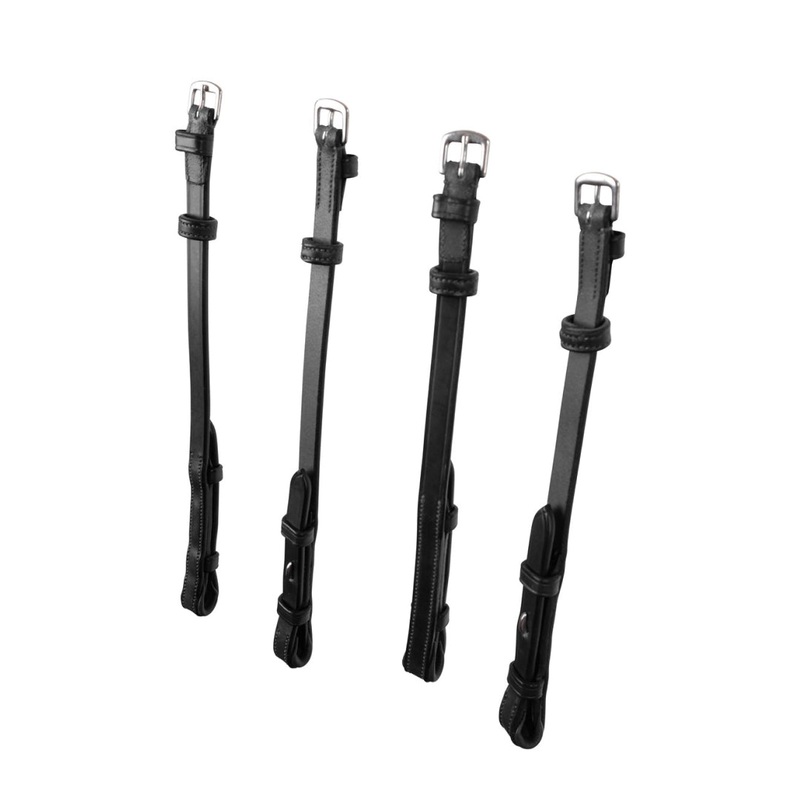 Montar Flat Double Bridle Cheek Pieces With French Hooks