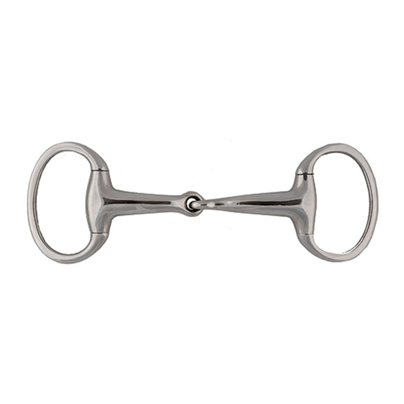 Solid Jointed Mouth Eggbutt Snaffle Bit