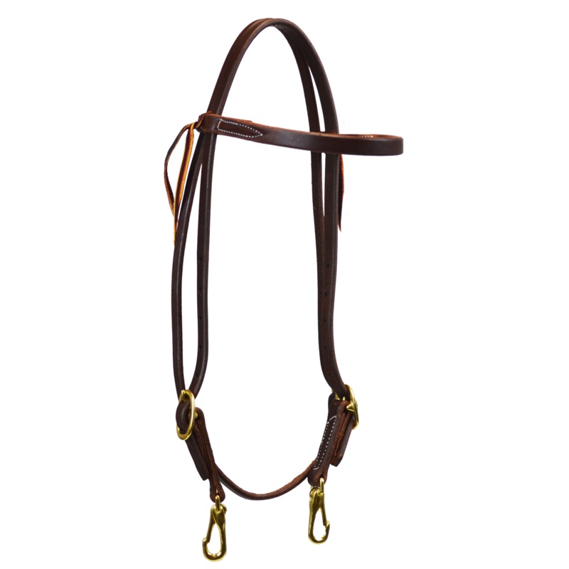 5/8″ Snap Ends Browband Headstall (Dark Oil)