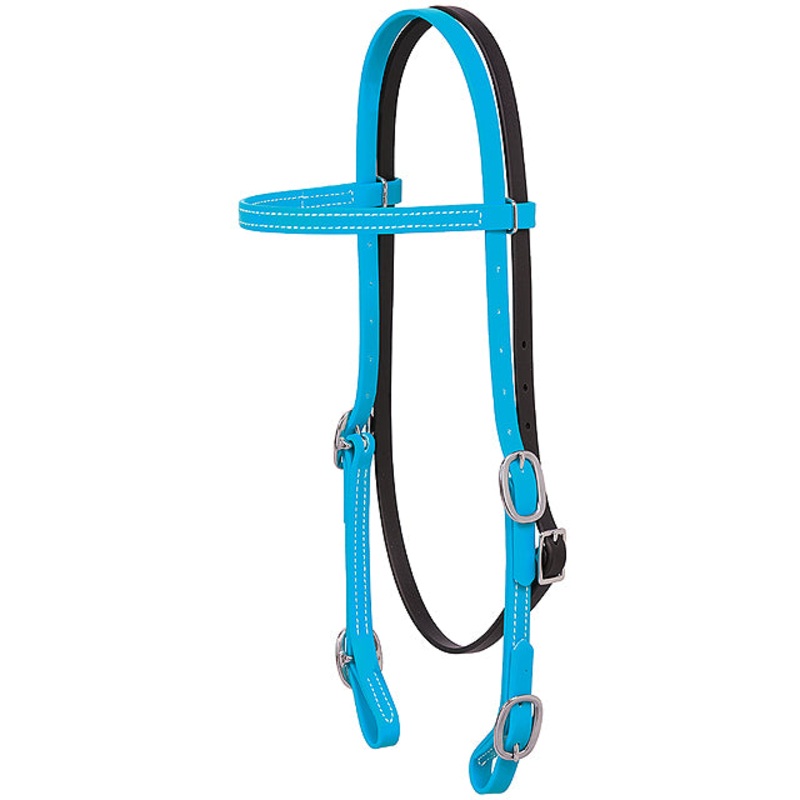 5/8″ Weaver Brahma Webb Durable All Purpose Browband Headstall Hurricane Blue