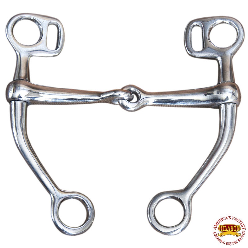 5″ Hilason Horse Mouth Steel Tom Thumb Bit W/ Jointed Mouth