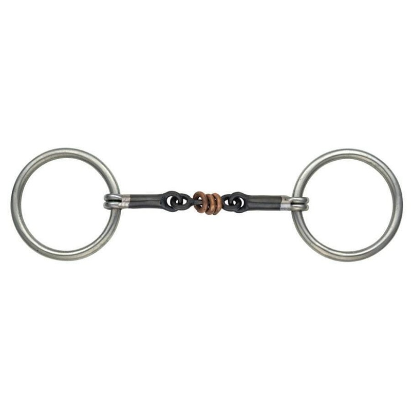 Shires Copper Roller Snaffle, Sweet Iron