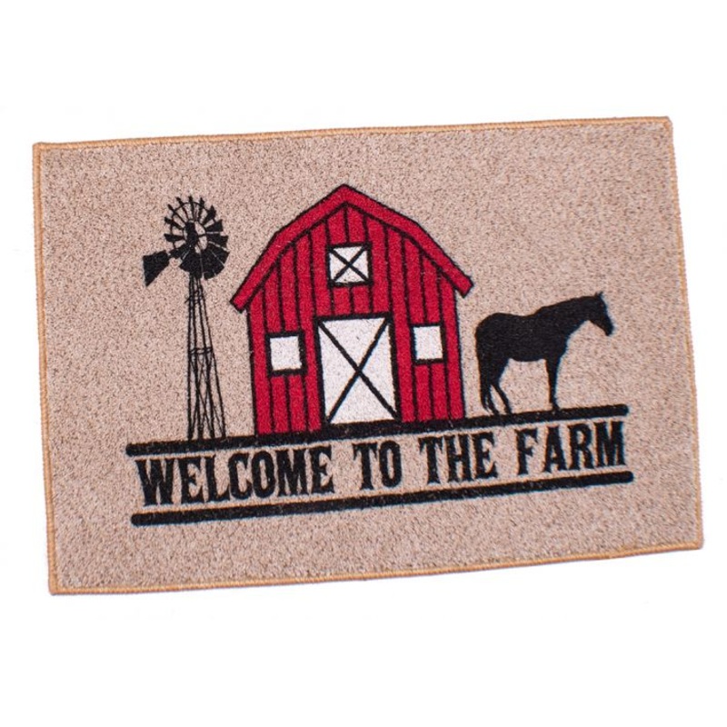 #1547: 27″ x 18″ “Welcome To The Farm” floor mat