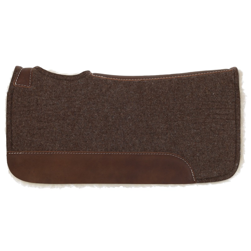 31″ x 32″ x 1″ Brown Wool Top Felt Pad with Fleece Bottom-FREE SHIPPING