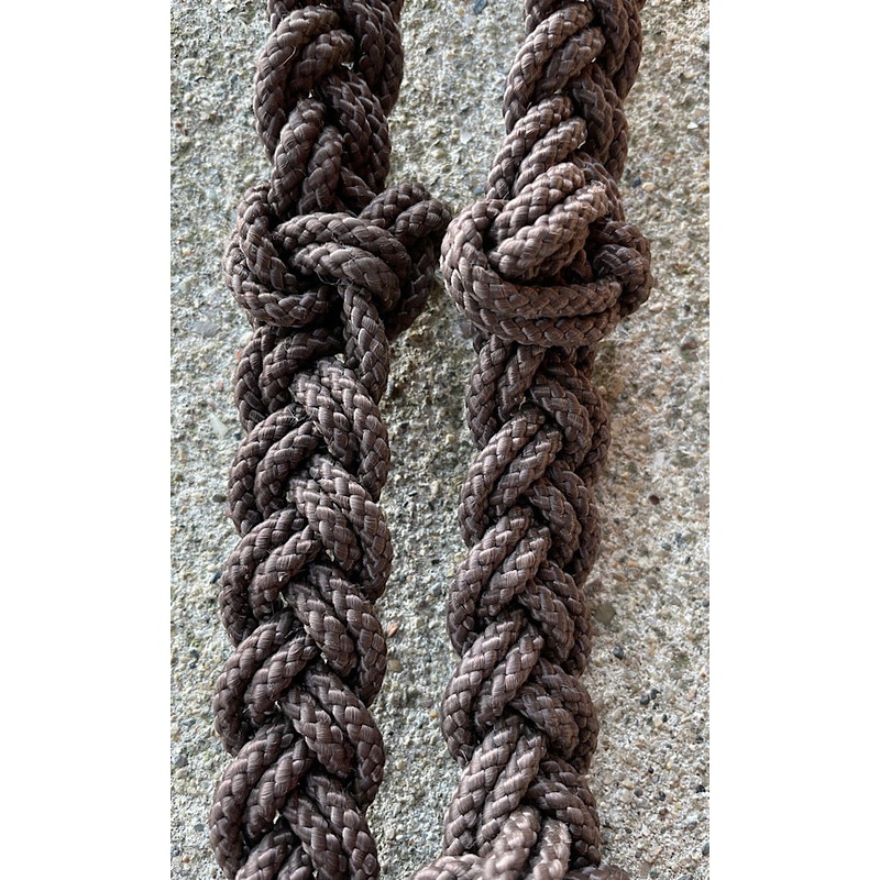 Martha Josey Extra Thick Super Knot Barrel Rein Brown