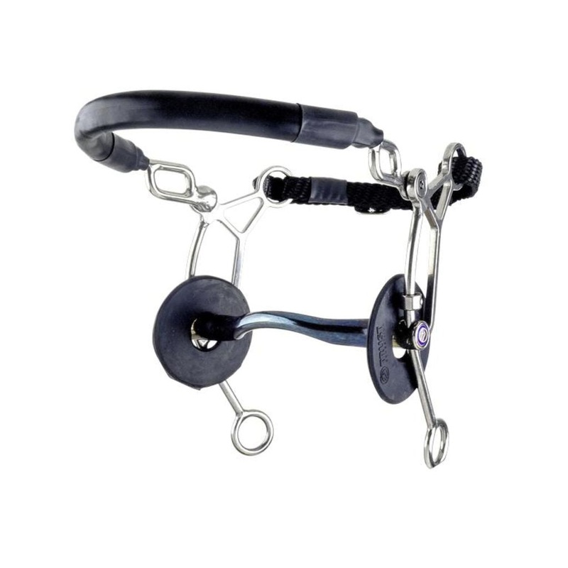 Sweet Iron Hackamore Combi Bit Long Shank Medium Port